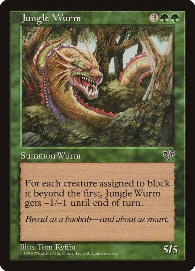Jungle Wurm MIR-224 Mirage Magic card