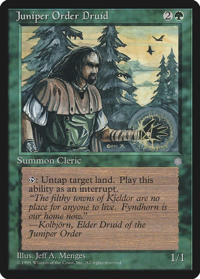 Juniper Order Druid 251 Ice Age Magic card