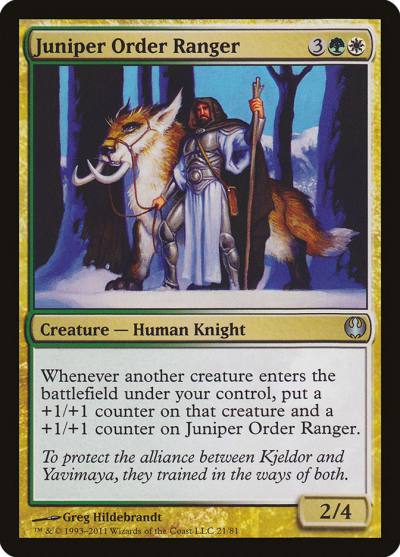 Juniper Order Ranger DDG-21 Duel Decks: Knights vs. Dragons Magic card