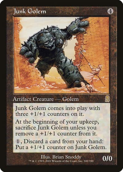 Junk Golem 300 Odyssey Magic card