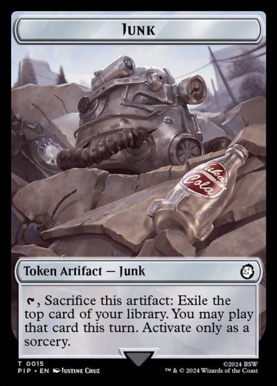 Junk TPIP-15 Fallout Tokens Magic card
