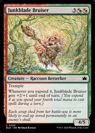 Junkblade Bruiser BLB-220 Bloomburrow Magic card