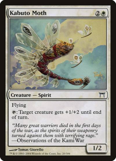 Kabuto Moth CHK-20 Champions of Kamigawa Magic card