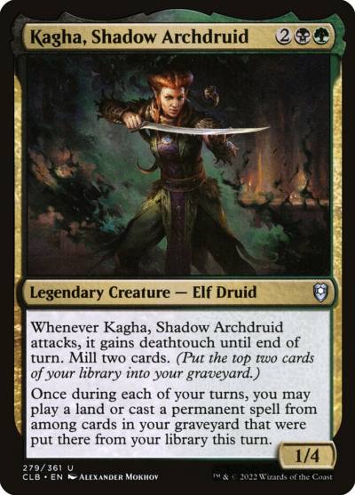 Kagha, Shadow Archdruid CLB-279 Commander Legends: Battle for Baldur's Gate Magic card