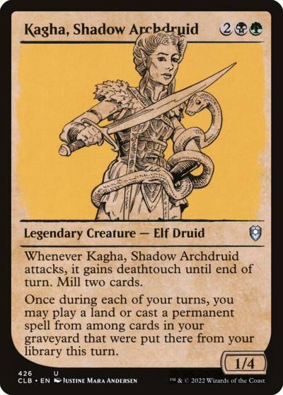 Kagha, Shadow Archdruid CLB-426 Commander Legends: Battle for Baldur's Gate Magic card