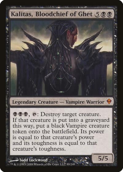 Kalitas, Bloodchief of Ghet 99 Zendikar Magic card