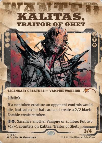 Kalitas, Traitor of Ghet SLD-1687 Secret Lair Drop Magic card