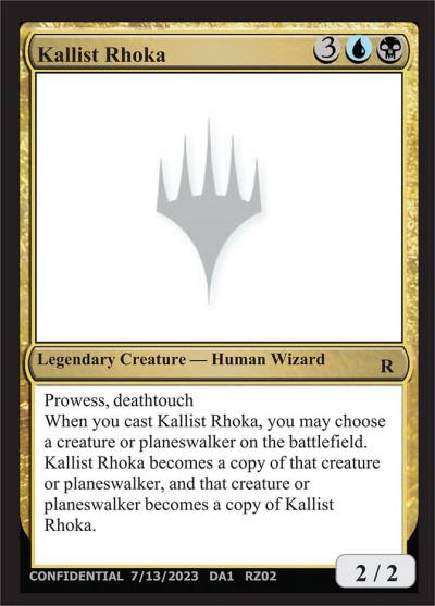 Kallist Rhoka UNK-RZ02A Unknown Event Magic card