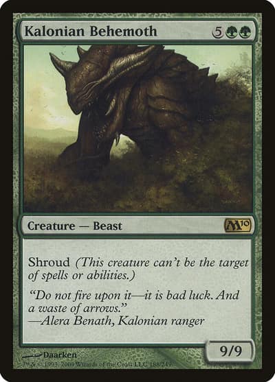 Kalonian Behemoth 188 Magic 2010 Magic card