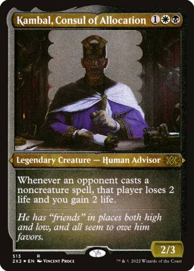 Kambal, Consul of Allocation 2X2-513 Double Masters 2022 Magic card