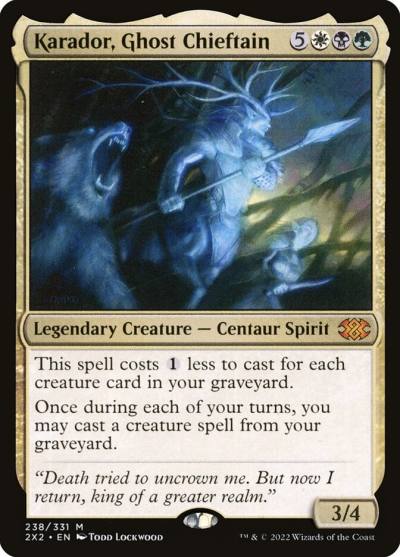Karador, Ghost Chieftain 2X2-238 Double Masters 2022 Magic card