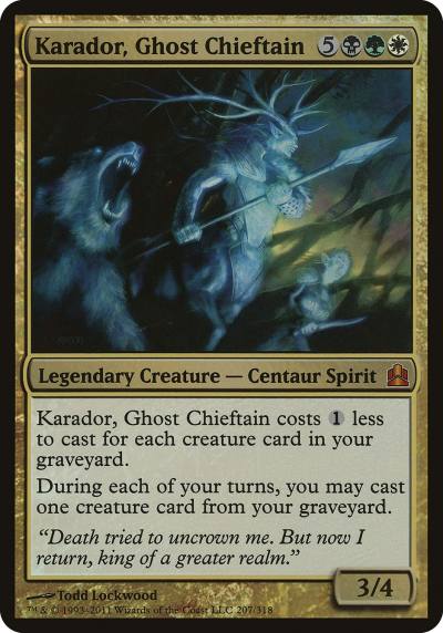 Karador, Ghost Chieftain OCMD-207 Commander 2011 Oversized Magic card