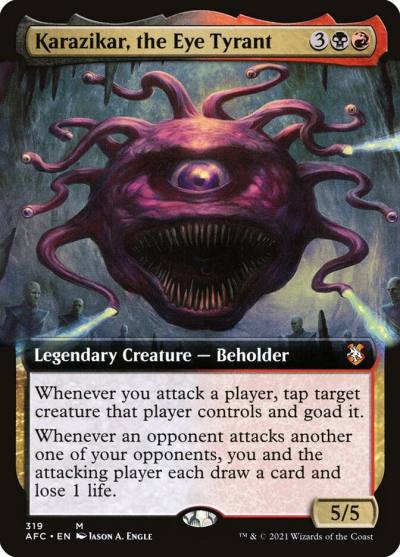 Karazikar, the Eye Tyrant AFC-319 Forgotten Realms Commander Magic card