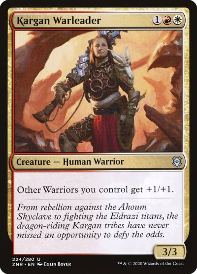 Kargan Warleader ZNR-224 Zendikar Rising Magic card
