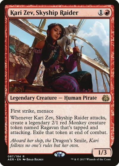 Kari Zev, Skyship Raider AER-87 Aether Revolt Magic card