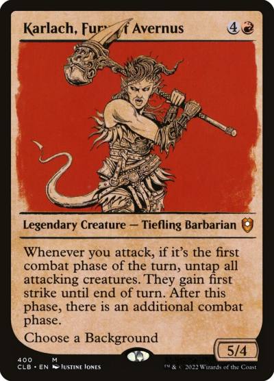 Karlach, Fury of Avernus CLB-400 Commander Legends: Battle for Baldur's Gate Magic card