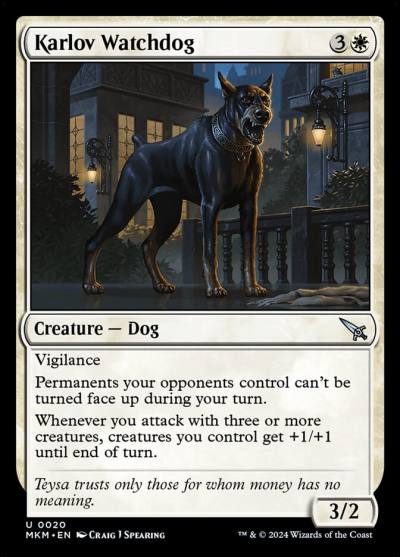 Karlov Watchdog 20 Murders at Karlov Manor Magic card