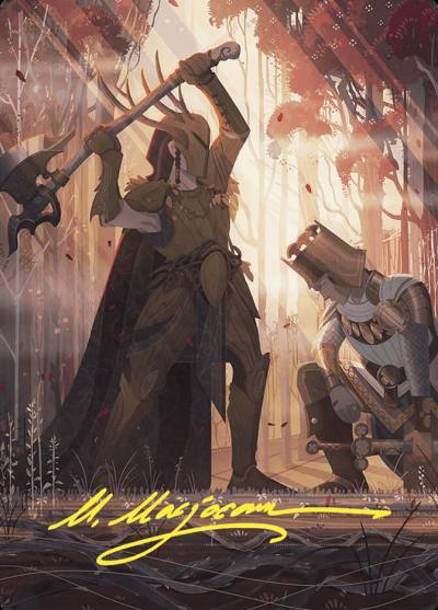 Karmic Justice // Karmic Justice AWOE-62 Wilds of Eldraine Art Series Magic card