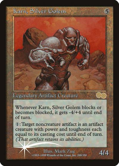 Karn, Silver Golem PAL99-8 Arena League 1999 Magic card