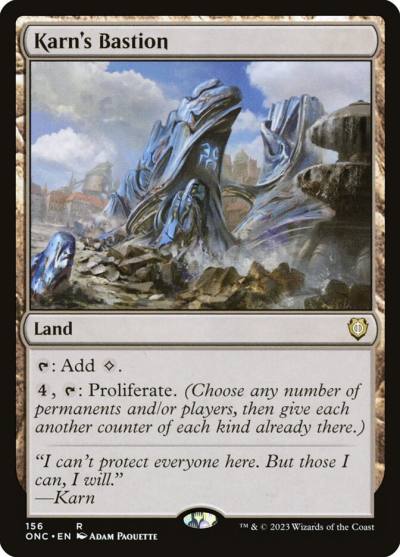 Karn's Bastion ONC-156 Phyrexia: All Will Be One Commander Magic card