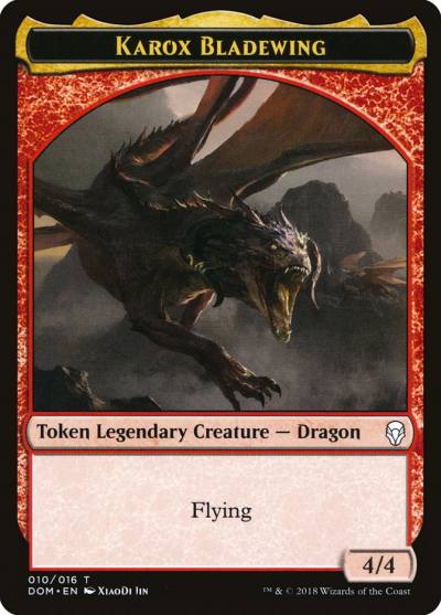 Karox Bladewing TDOM-10 Dominaria Tokens Magic card