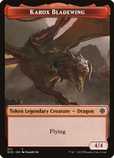 Karox Bladewing TSCD-17 Starter Commander Deck Tokens Magic card