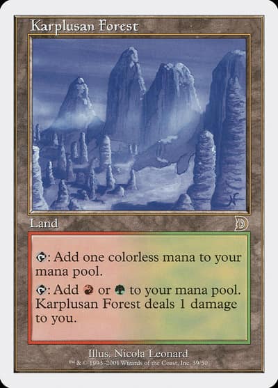Karplusan Forest DKM-39 Deckmasters Magic card