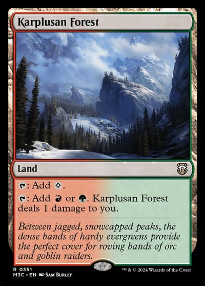 Karplusan Forest M3C-351 Modern Horizons 3 Commander Magic card