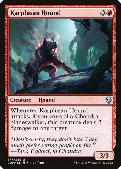 Karplusan Hound 277 Dominaria Magic card
