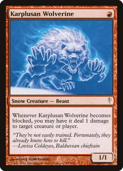 Karplusan Wolverine CSP-87 Coldsnap Magic card
