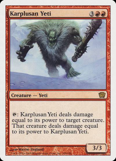 Karplusan Yeti 9ED-198 Ninth Edition Magic card