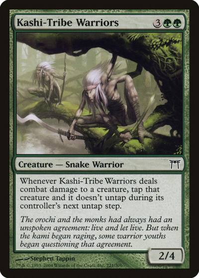 Kashi-Tribe Warriors 221 Champions of Kamigawa Magic card