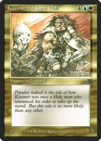 Kasimir the Lone Wolf 237 Legends Magic card