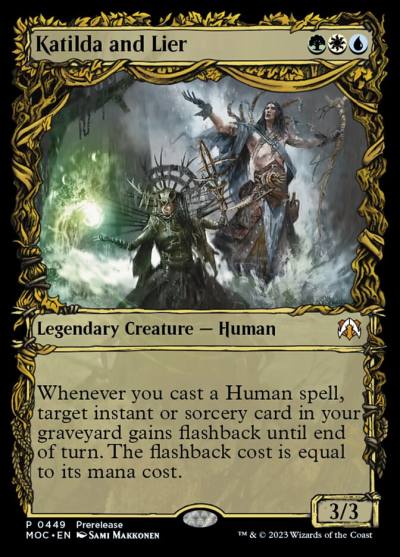 Katilda and Lier MOC-449 March of the Machine Commander Magic card