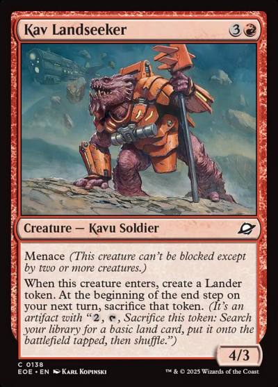 Kav Landseeker 138 Edge of Eternities Magic card