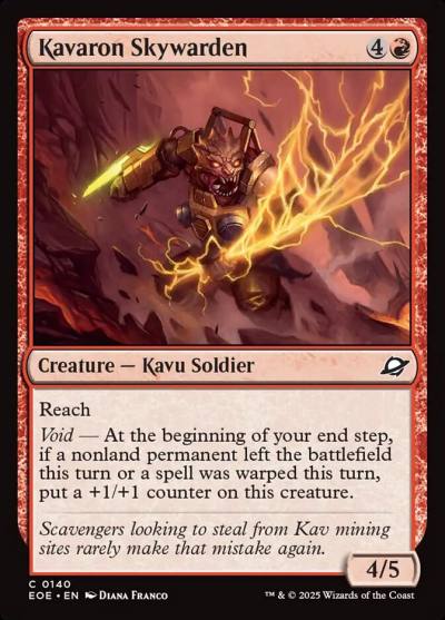 Kavaron Skywarden EOE-140 Edge of Eternities Magic card