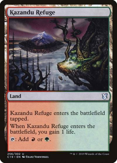 Kazandu Refuge C19-256 Commander 2019 Magic card