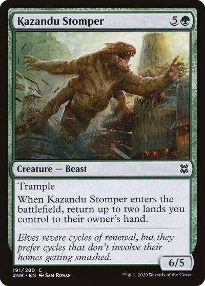 Kazandu Stomper ZNR-191 Zendikar Rising Magic card