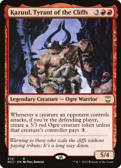 Kazuul, Tyrant of the Cliffs NCC-270 New Capenna Commander Magic card