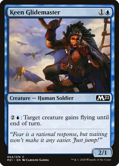 Keen Glidemaster 54 Core Set 2021 Magic card