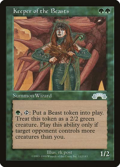 Keeper of the Beasts 112 Exodus Magic card
