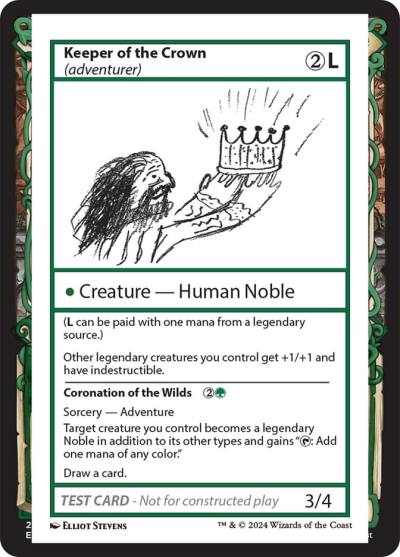 Keeper of the Crown // Coronation of the Wilds MB2-577 Mystery Booster 2 Magic card
