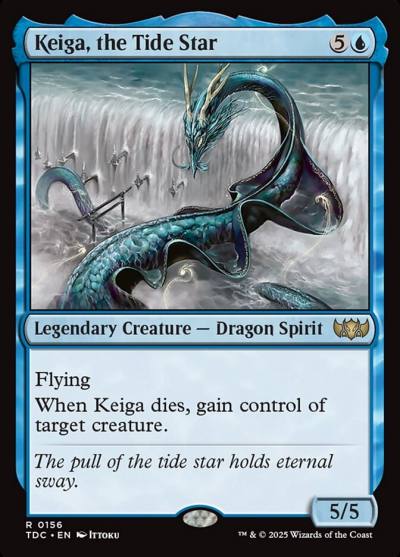 Keiga, the Tide Star TDC-156 Tarkir: Dragonstorm Commander Magic card