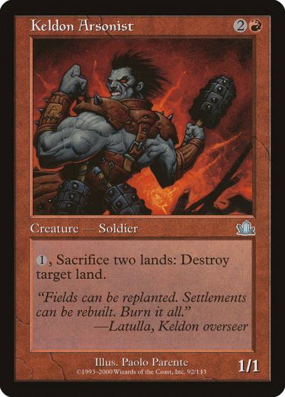 Keldon Arsonist 92 Prophecy Magic card