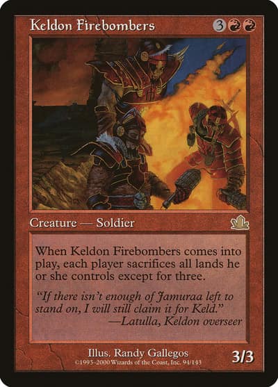 Keldon Firebombers 94 Prophecy Magic card