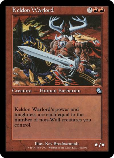 Keldon Warlord ME1-101 Masters Edition Magic card