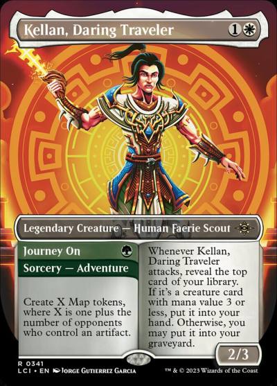 Kellan, Daring Traveler // Journey On LCI-341 The Lost Caverns of Ixalan Magic card