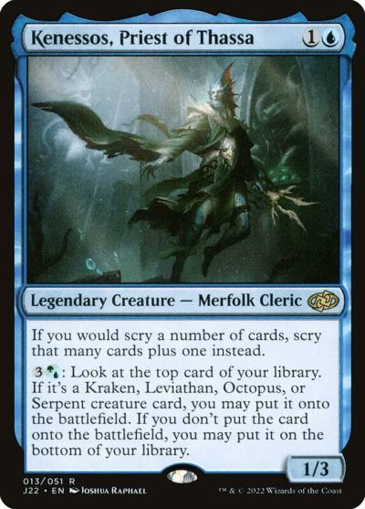 Kenessos, Priest of Thassa 13 Jumpstart 2022 Magic card