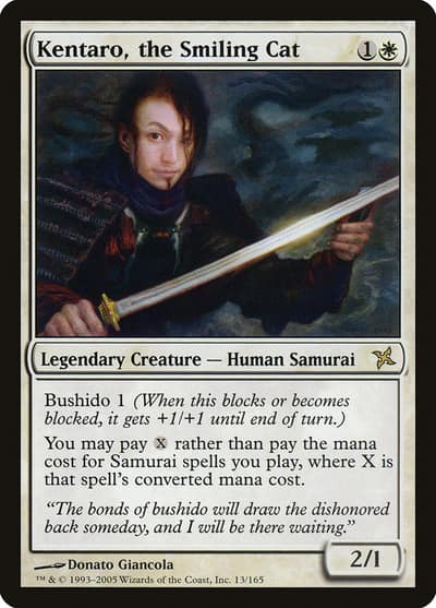Kentaro, the Smiling Cat 13 Betrayers of Kamigawa Magic card