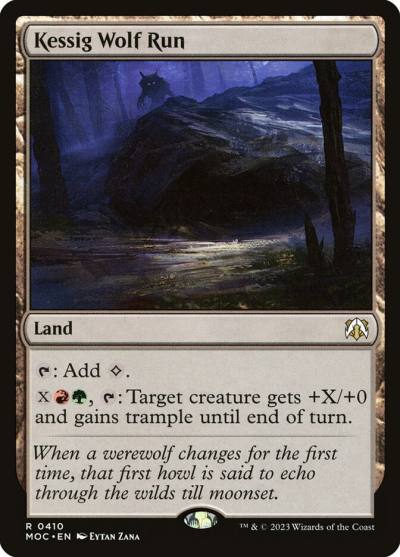Kessig Wolf Run MOC-410 March of the Machine Commander Magic card